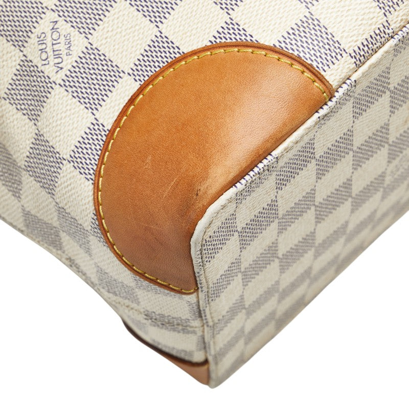 ルイ ヴィトン ダミエ アズール ハムステッドMM トートバッグ ショルダーバッグ N51206 ホワイト PVC レザー レディース LOUIS VUITTON 【中古】