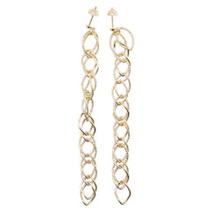 K18YG イエローゴールド スイング スタッド ピアス レディース 【中古】