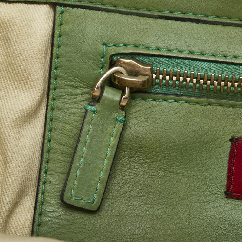 ヴァレンティノ ロックスタッズ ハンドバッグ ショルダーバッグ 2WAY ピンク レッド グリーン レザー レディース VALENTINO 【中古】