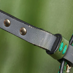 ヴァレンティノ ロックスタッズ ハンドバッグ ショルダーバッグ 2WAY ピンク レッド グリーン レザー レディース VALENTINO 【中古】