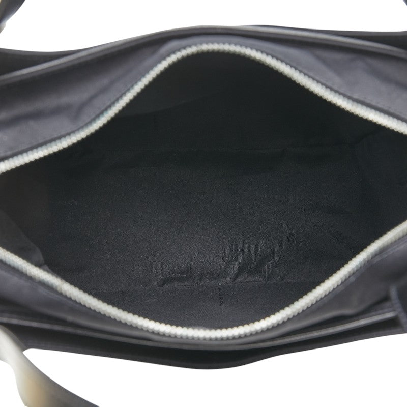 フェンディ トートバッグ ハンドバッグ ブラック ナイロン レザー レディース FENDI 【中古】