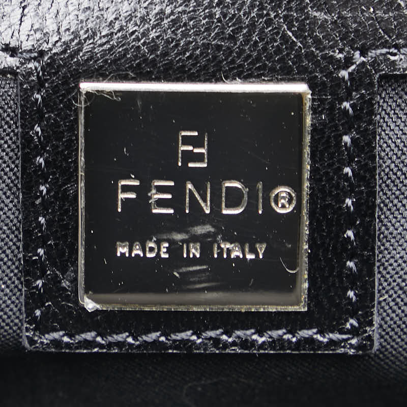 フェンディ トートバッグ ハンドバッグ ブラック ナイロン レザー レディース FENDI 【中古】