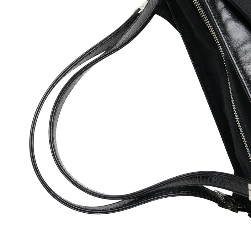 フェンディ トートバッグ ハンドバッグ ブラック ナイロン レザー レディース FENDI 【中古】