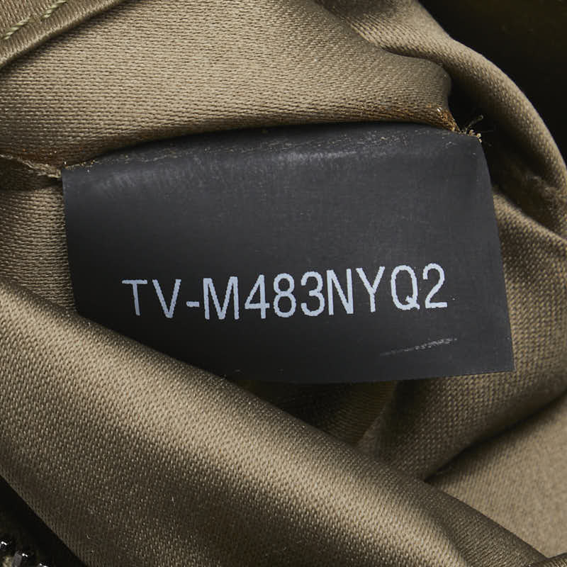 ヴァレンティノ カモフラージュ 迷彩 スター 星 クラッチバッグ カーキ ブラウン ナイロン レザー メンズ VALENTINO 【中古】