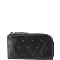 ヴェルサーチェ メドゥーサ コインケース ブラック レザー レディース VERSACE 【中古】