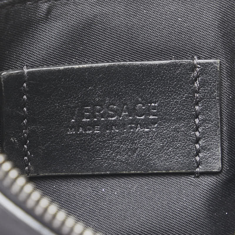 ヴェルサーチェ メドゥーサ コインケース ブラック レザー レディース VERSACE 【中古】
