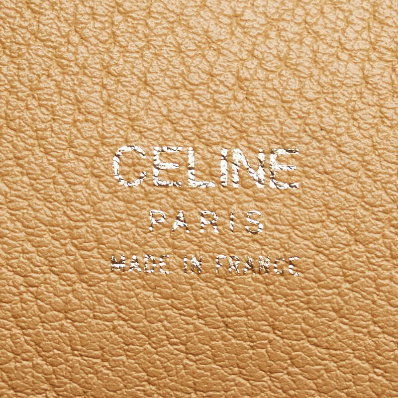 セリーヌ マカダム ショルダーバッグ トートバッグ ブラウン PVC レザー レディース CELINE 【中古】