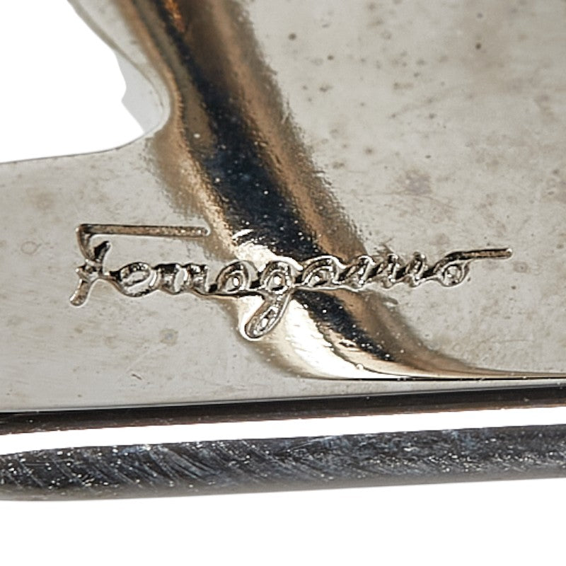 サルヴァトーレフェラガモ ガンチーニ スカーフリング シルバー メタル レディース Salvatore Ferragamo 【中古】