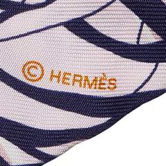 エルメス ツイリー JUNGLE LOVE ジャングルラブ スカーフ オレンジ マルチカラー シルク レディース HERMES 【中古】