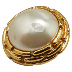 シャネル ヴィンテージ イヤリング ゴールド メッキ フェイクパール レディース CHANEL 【中古】