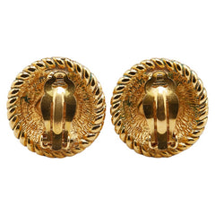 シャネル ヴィンテージ ココマーク チェーン イヤリング ゴールド メッキ レディース CHANEL 【中古】