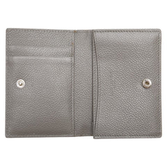 サンローラン カードケース パスケース 468994 グレー レザー レディース SAINT LAURENT 【中古】