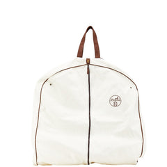エルメス ガーメントケース スーツカバー アイボリー ブラウン キャンバス レディース HERMES 【中古】