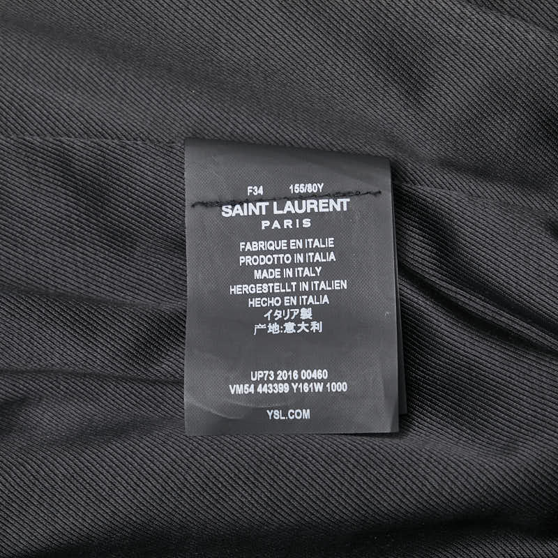 サンローラン パラディウム スター 星 モチーフ テディブルゾン サイズ:34 ブラック ゴールド レーヨン レディース SAINT LAURENT 【中古】