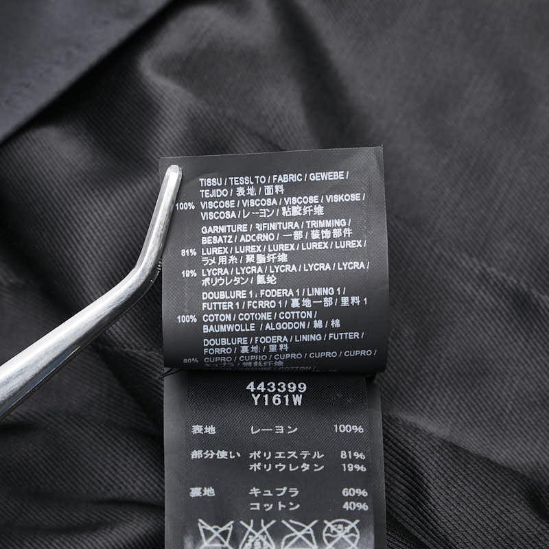 サンローラン パラディウム スター 星 モチーフ テディブルゾン サイズ:34 ブラック ゴールド レーヨン レディース SAINT LAURENT 【中古】