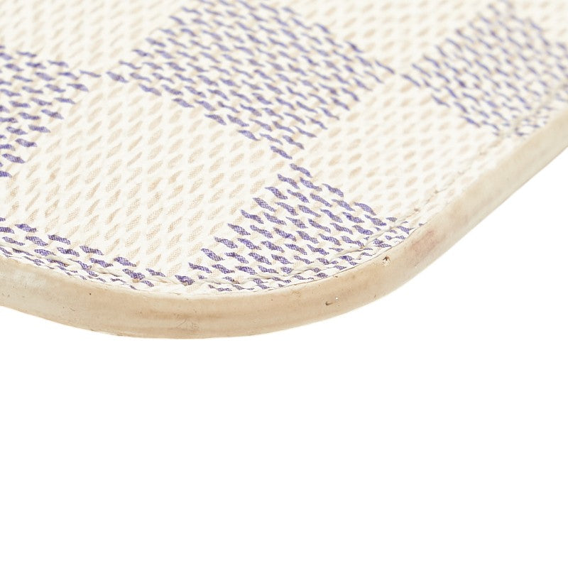 ルイ ヴィトン ダミエ アズール ネヴァーフルPM 付属品ポーチ ポーチ N51110 ホワイト PVC レザー レディース LOUIS VUITTON 【中古】