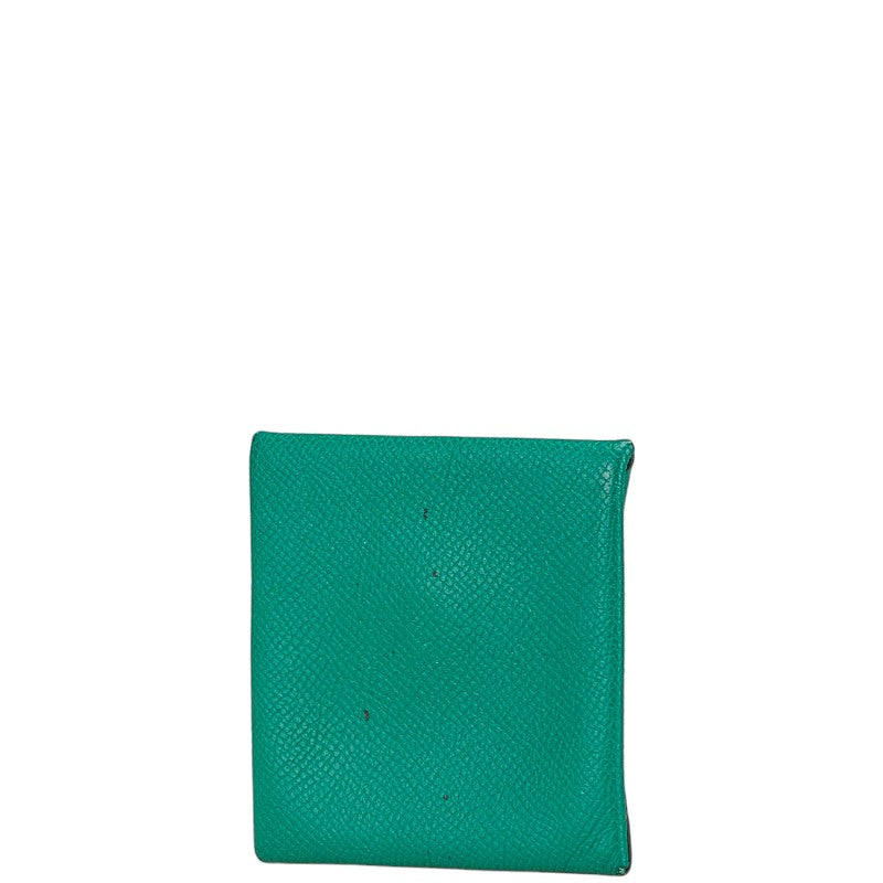エルメス バスティア コインケース グリーン系 ヴォーエプソン レディース HERMES 【中古】
