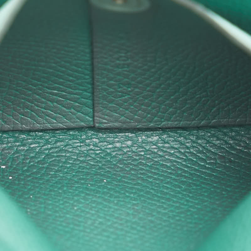 エルメス バスティア コインケース グリーン系 ヴォーエプソン レディース HERMES 【中古】