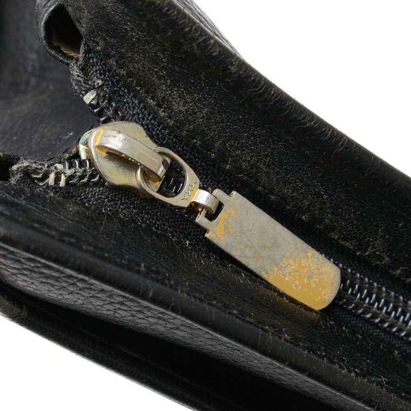 バーバリー ノバチェック シャドーホース クラッチバッグ ブラック レザー レディース BURBERRY 【中古】