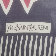 サンローラン スカーフ ホワイト マルチカラー シルク レディース SAINT LAURENT 【中古】