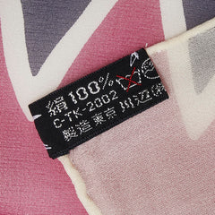 サンローラン スカーフ ホワイト マルチカラー シルク レディース SAINT LAURENT 【中古】
