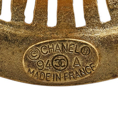 シャネル ヴィンテージ ロゴ イヤリング ゴールド メッキ レディース CHANEL 【中古】