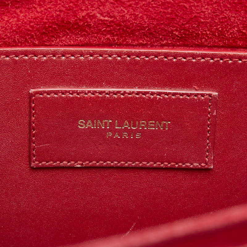 サンローラン 斜め掛け ショルダーバッグ 318025 レッド レザー レディース SAINT LAURENT 【中古】