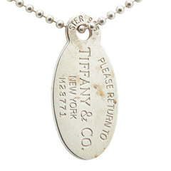 ティファニー リターン トゥ ティファニー オーバル タグ ネックレス SV925 シルバー レディース TIFFANY&Co. 【中古】