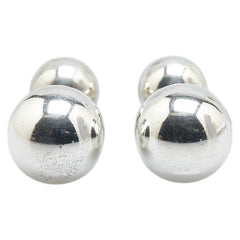ティファニー 球体 バーベル モチーフ カフス SV925 シルバー メンズ TIFFANY&Co. 【中古】