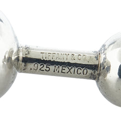 ティファニー 球体 バーベル モチーフ カフス SV925 シルバー メンズ TIFFANY&Co. 【中古】
