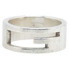 グッチ ブランデッドG リング 指輪 SV925 シルバー レディース GUCCI 【中古】