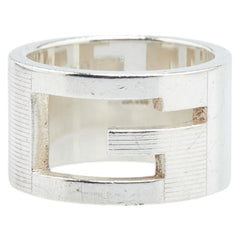 グッチ ブランデッドG リング 指輪 SV925 シルバー レディース GUCCI 【中古】