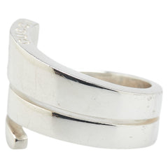 グッチ ロゴ スネーク リング 指輪 シルバー SV925 シルバー レディース GUCCI 【中古】