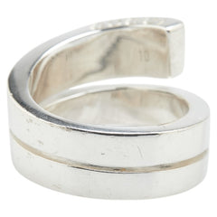 グッチ ロゴ スネーク リング 指輪 シルバー SV925 シルバー レディース GUCCI 【中古】