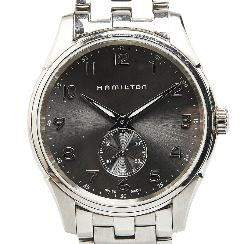 ハミルトン ジャズマスター シンライン 腕時計 H38411183 クオーツ グレー文字盤 ステンレススチール メンズ HAMILTON 【中古】