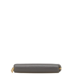 セリーヌ ラウンドファスナー コインケース 小銭入れ グレー レザー レディース CELINE 【中古】
