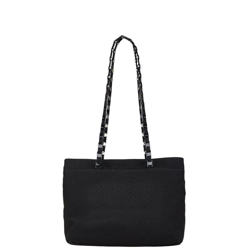 サルヴァトーレフェラガモ ヴァラ ハンドバッグ ショルダーバッグ ブラック ナイロン キャンバス レディース Salvatore Ferragamo 【中古】