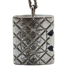 シャネル マトラッセ ココマーク カンボン ペンダントネックレス シルバー メタル レディース CHANEL 【中古】