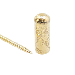 サルヴァトーレフェラガモ ガンチーニ ラインストーン ピンブローチ ゴールド メッキ レディース Salvatore Ferragamo 【中古】