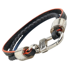 ルイ ヴィトン ブラスレ LVトレブル ブレスレット M6423E ブラック マルチカラー レザー メタル レディース LOUIS VUITTON 【中古】