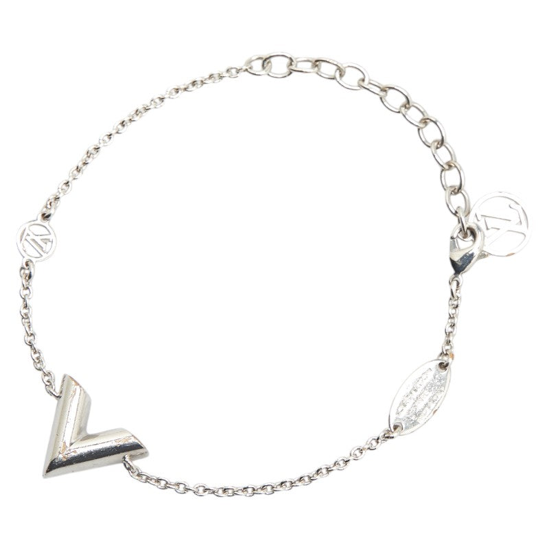 ルイ ヴィトン ブラスレ エセンシャル V ブレスレット M63198 シルバー メタル レディース LOUIS VUITTON 【中古】