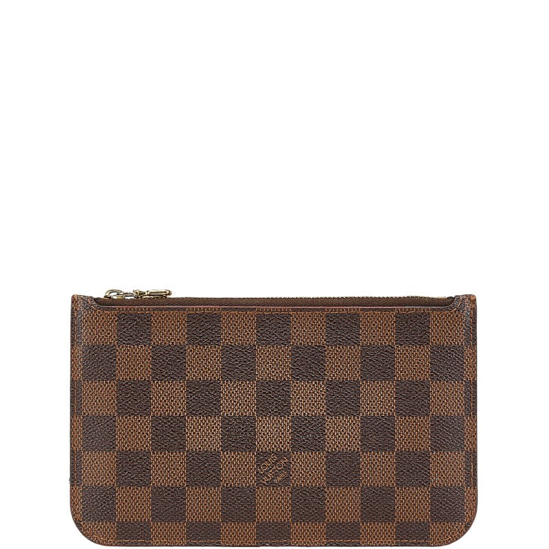 ルイ ヴィトン ダミエ ネヴァーフルPM 付属品ポーチ ポーチ N41359 ブラウン PVC レザー レディース LOUIS VUITTON 【中古】