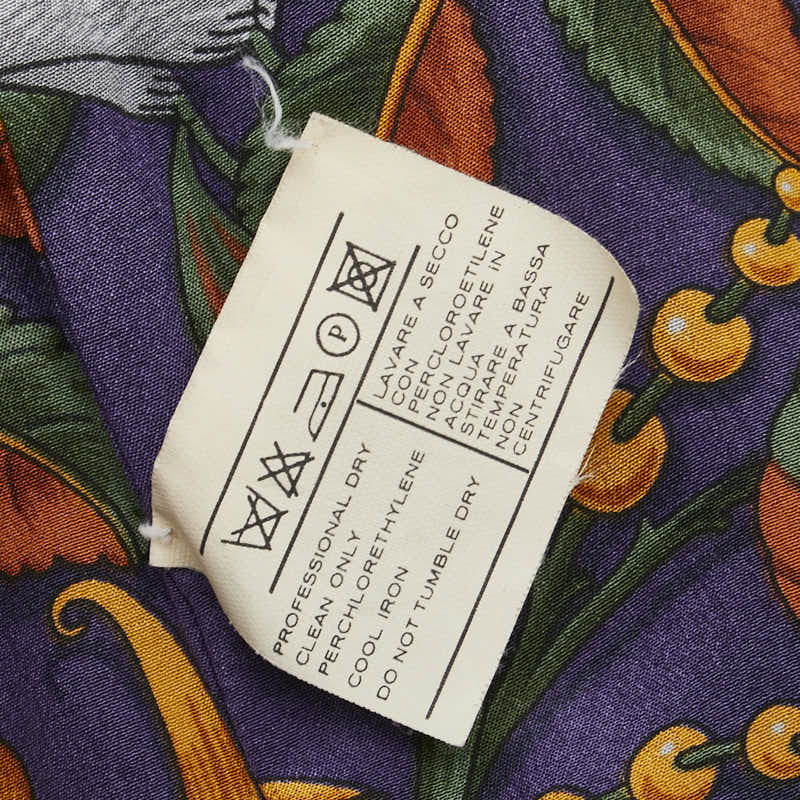 サルヴァトーレフェラガモ ニット カーディガン スカート セットアップ パープル ウール シルク レディース Salvatore Ferragamo 【中古】