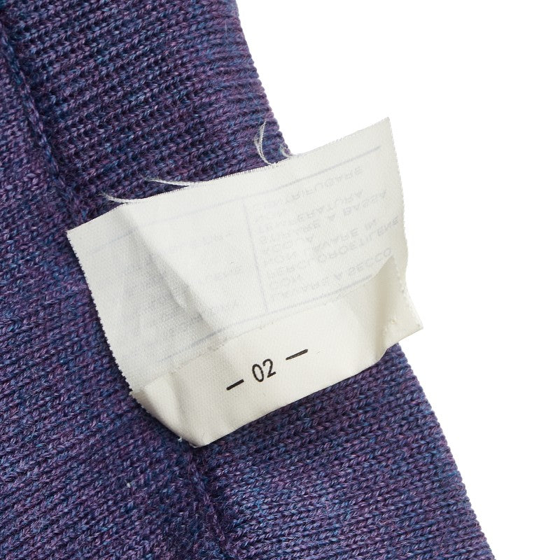 サルヴァトーレフェラガモ ニット カーディガン スカート セットアップ パープル ウール シルク レディース Salvatore Ferragamo 【中古】