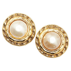 シャネル イヤリング ゴールド メッキ フェイクパール レディース CHANEL 【中古】