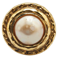 シャネル イヤリング ゴールド メッキ フェイクパール レディース CHANEL 【中古】