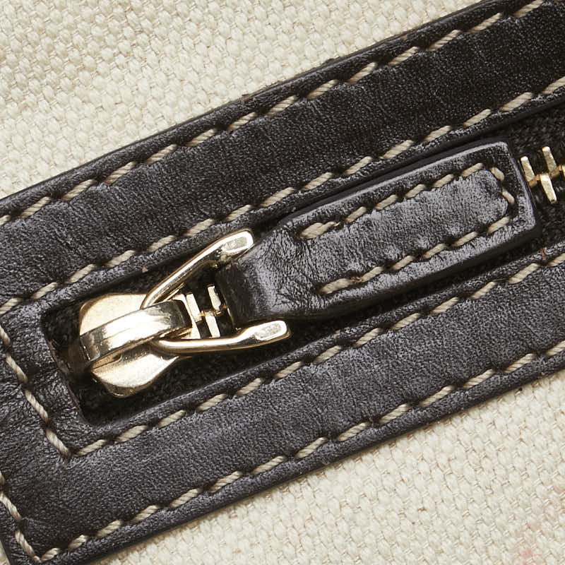 グッチ GGキャンバス シェリーライン メイフェア トートバッグ ハンドーバッグ 257061 ベージュ キャンバス レザー レディース GUCCI 【中古】