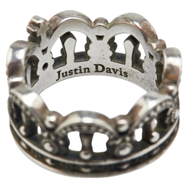 ジャスティンデイビス CHAPEL CROWN チャペル クラウン リング 指輪 シルバー SV925 シルバー レディース Justin Davis 【中古】