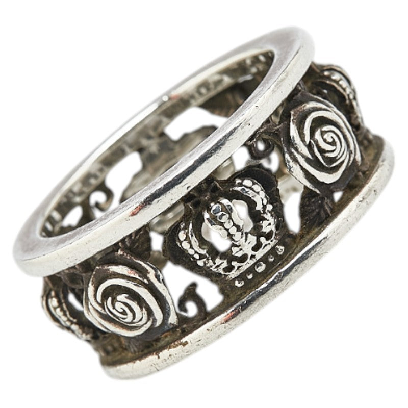 ジャスティンデイビス MY LOVE マイラブ クラウン ローズ リング 指輪 シルバー SV925 シルバー レディース Justin Davis 【中古】