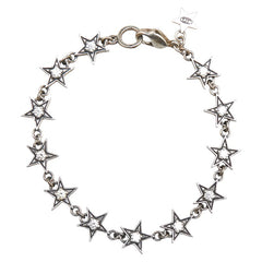 ジャスティンデイビス HOLLYWOOD BLVD ハリウッドブルーバード スターモチーフ 星 ブレスレット シルバー SV925 シルバー レディース Justin Davis 【中古】